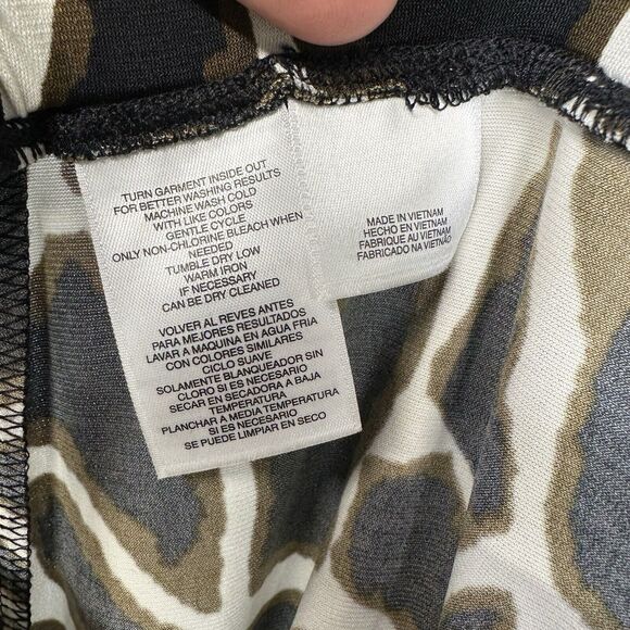 Kasper Womens Skirt Size Large Giraffe Animal Print Straight Pull On New Tags - Picture 9 of 10